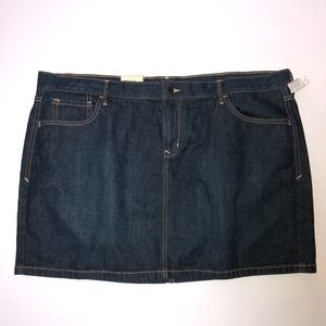 Old Navy Dark Wash Denim Jean Mini Skirt Size 18